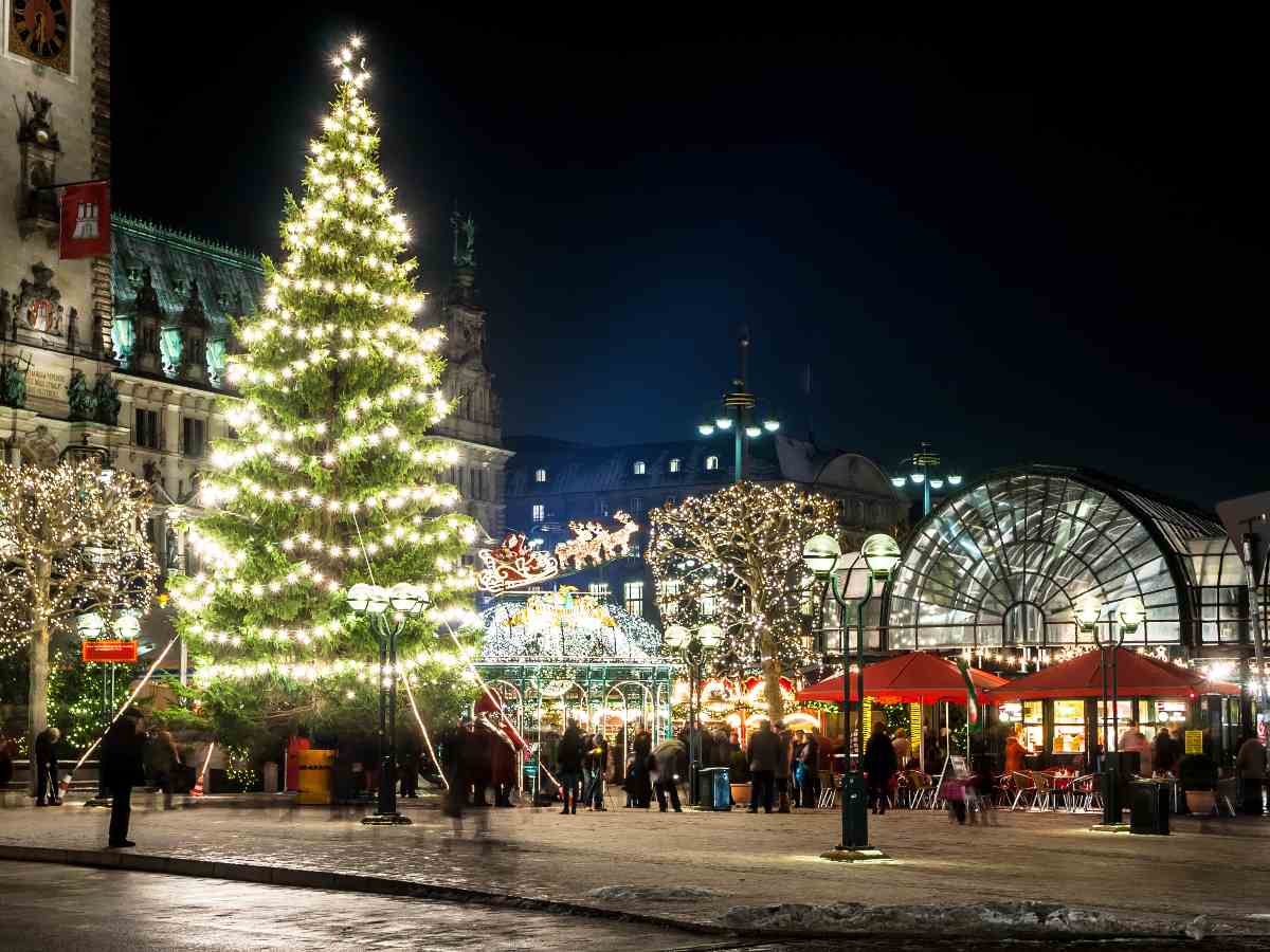 Christmas Tree in city