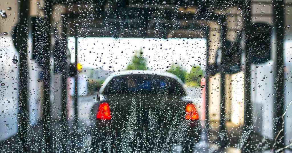 alt="Inside of an auto wash tunnel"